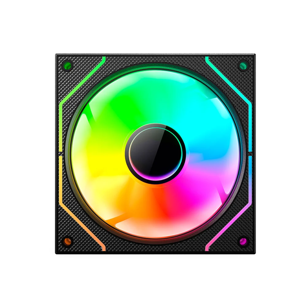 Cooler Fan RGB C3tech F9-l330bkRGB, Conector ARGB 4 Pinos, LED, 120x120x25 Mm, Preto 4