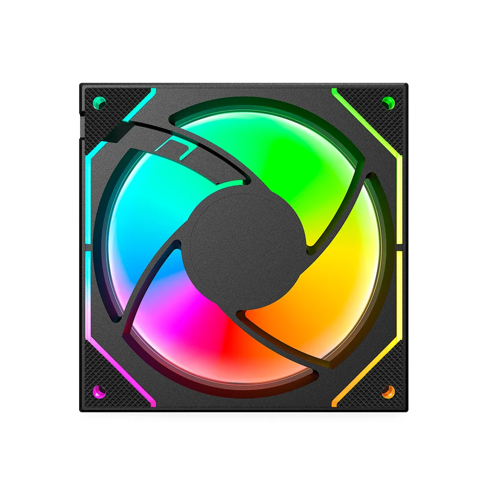 Imagem 4 de 4 do produto Cooler Fan RGB C3tech F9-l330bkRGB, Conector ARGB 4 Pinos, LED, 120x120x25 Mm, Preto