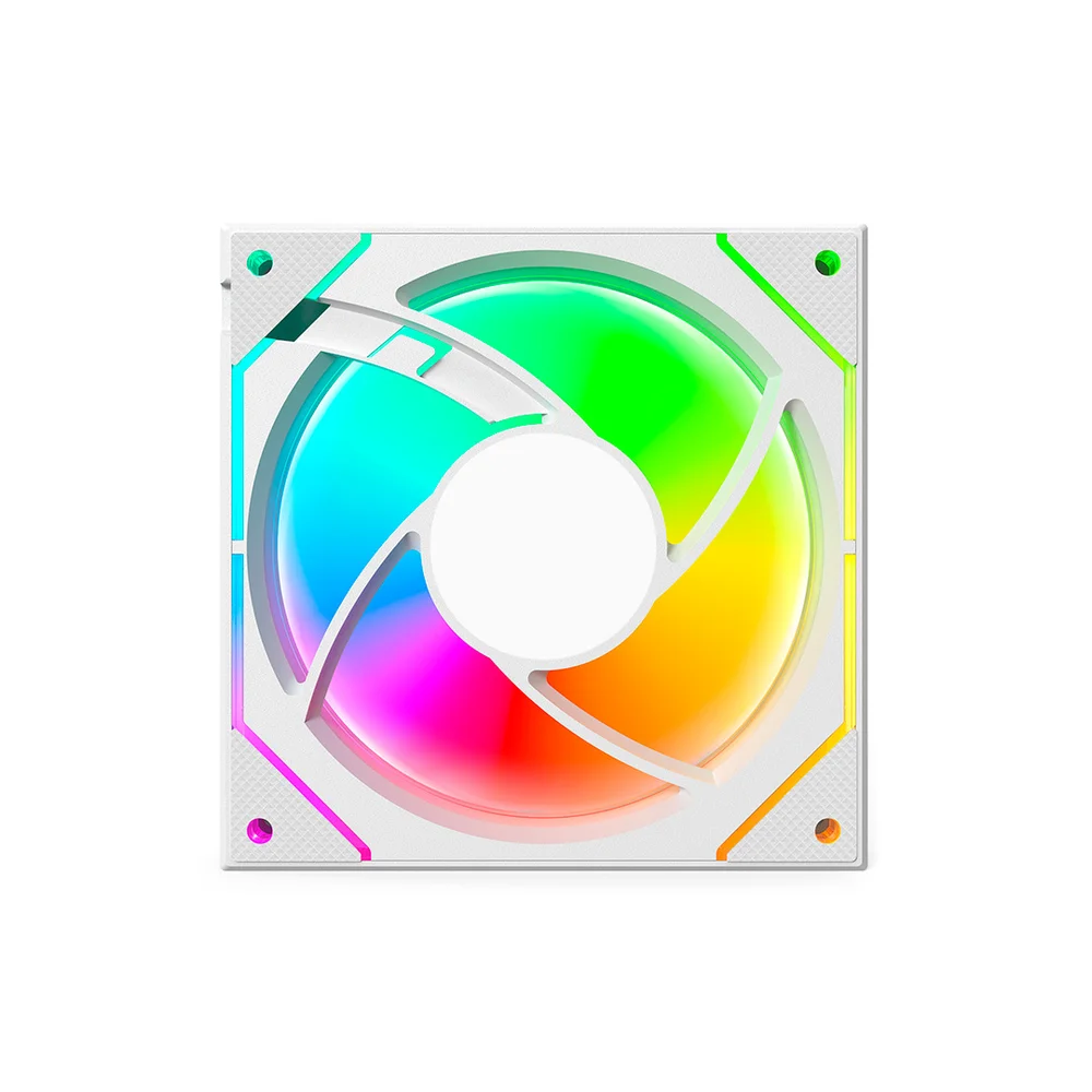 Imagem 2 de 4 do produto Cooler Fan RGB C3tech F9-l330whRGB, Conector ARGB 4 Pinos, LED, 120x120x25 Mm, Branco