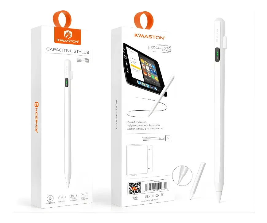 Caneta Stylus Touch Screen Recarregavel Usb – Ponta Fina 1.5mm Com Indicador LED, Caneta Capacitiva Universal Compatível Com Ipad, Tablet, Celular