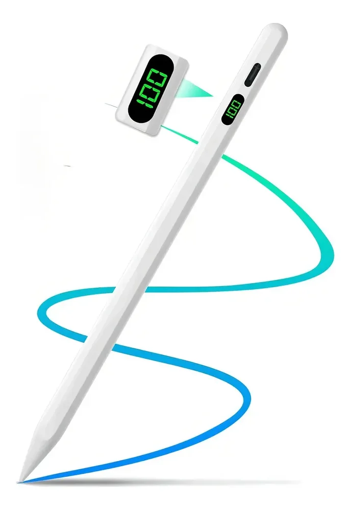 Imagem 4 de 5 do produto Caneta Stylus Touch Screen Recarregavel Usb – Ponta Fina 1.5mm Com Indicador LED, Caneta Capacitiva Universal Compatível Com Ipad, Tablet, Celular