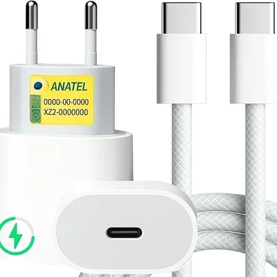 Carregador Turbo 30w Tipo-c Para Iphone 15 16 17 Pro Max