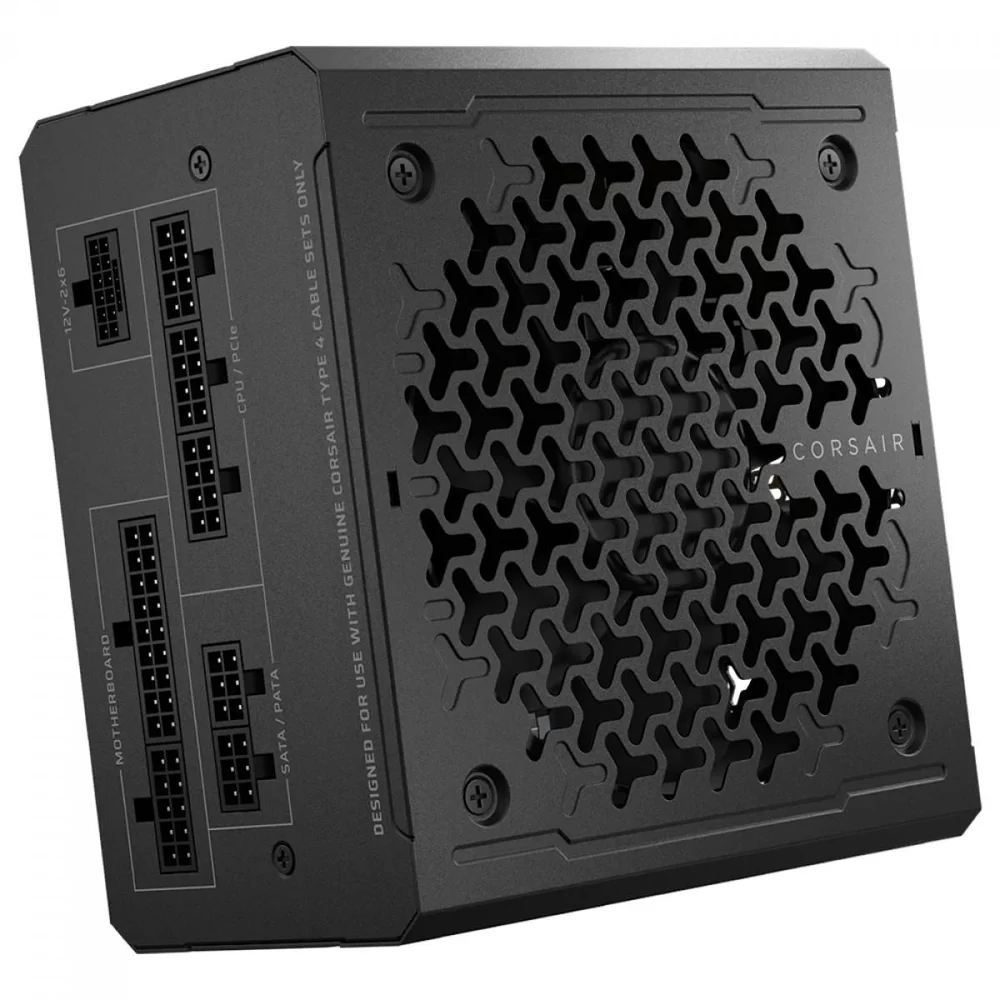 Fonte Corsair Rm850e, 850w, Cybenetics Gold, PCie 5.1, Full Modular, Preto, cp-9020296-br Fonte Corsair Rm850e, 850w, Cybenetics Gold, PCie 5.1, Full Modular, Preto, cp-9020296-br