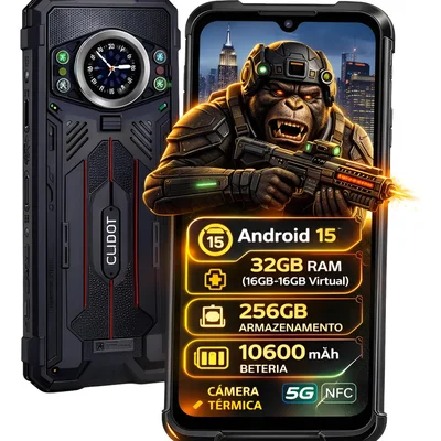 Smartphone Cubot Kingkong 11 Robusto 5g Android 15 32gb Ram 256gb preto