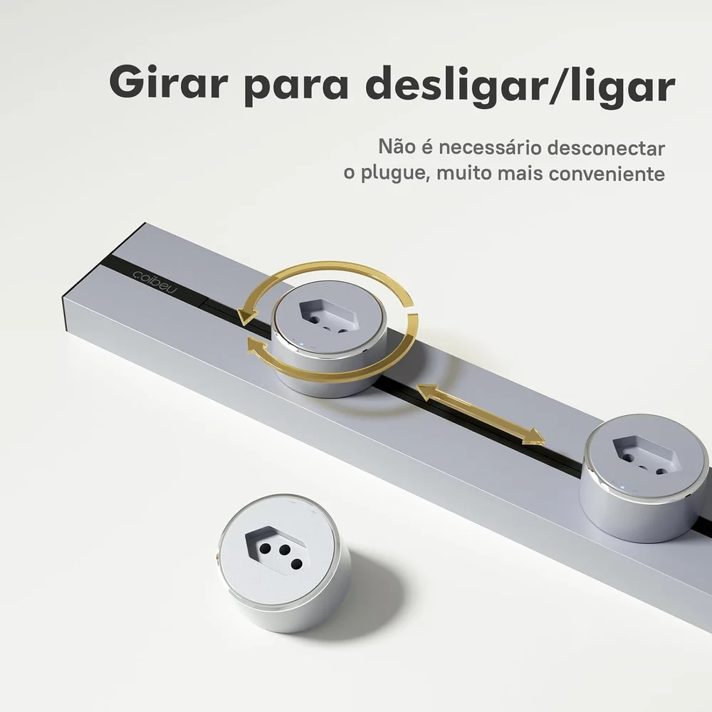 Tomadas Deslizantes Trilho De Energia Modular 8000w 32a Com 3 Tomadas Deslizantes – Extensão... 6