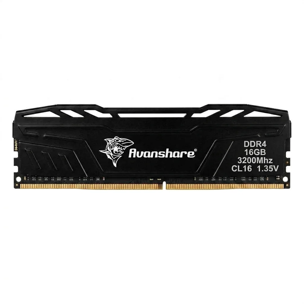 Memoria Para Desktop Ddr4 16gb 3200mhz Avanshare Com Dessipador Preto Memoria Para Desktop Ddr4 16gb 3200mhz Avanshare Com Dessipador Preto