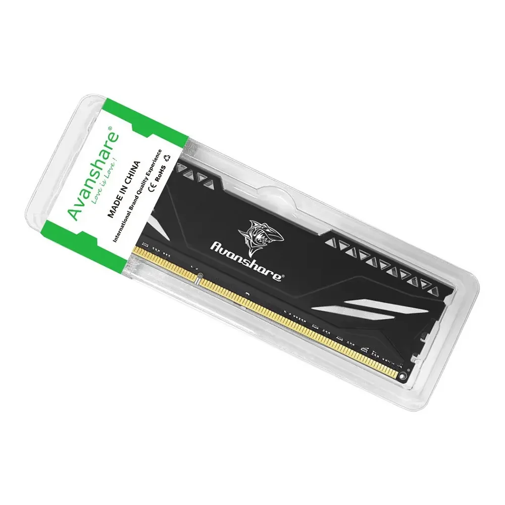 Memoria Para Desktop Ddr4 16gb 3200mhz Avanshare Com Dessipador Preto Memoria Para Desktop Ddr4 16gb 3200mhz Avanshare Com Dessipador Preto