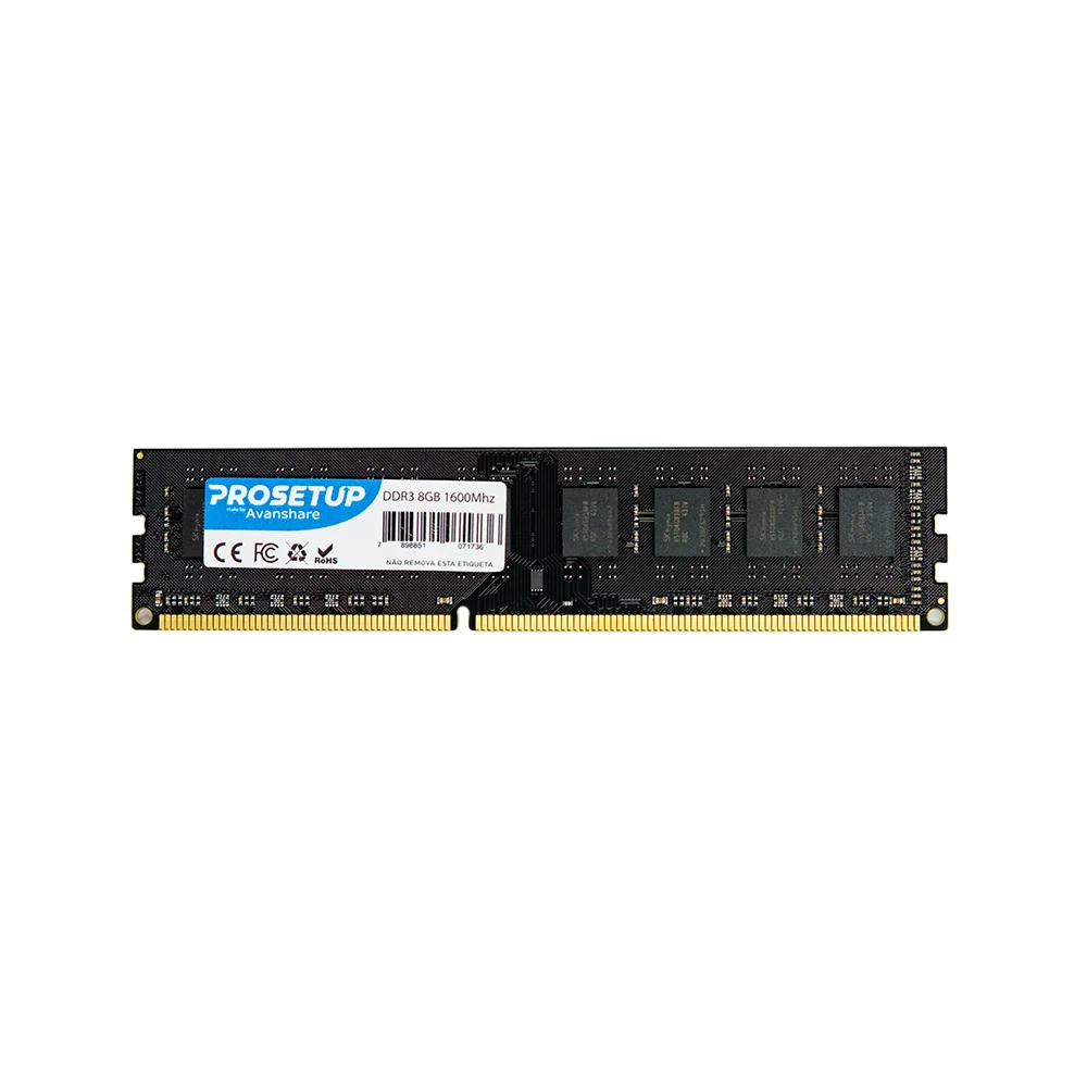 Memoria Para Desktop Ddr3 8GB 1600mhz PC3-12800 Cl11 Prosetup Avanshare