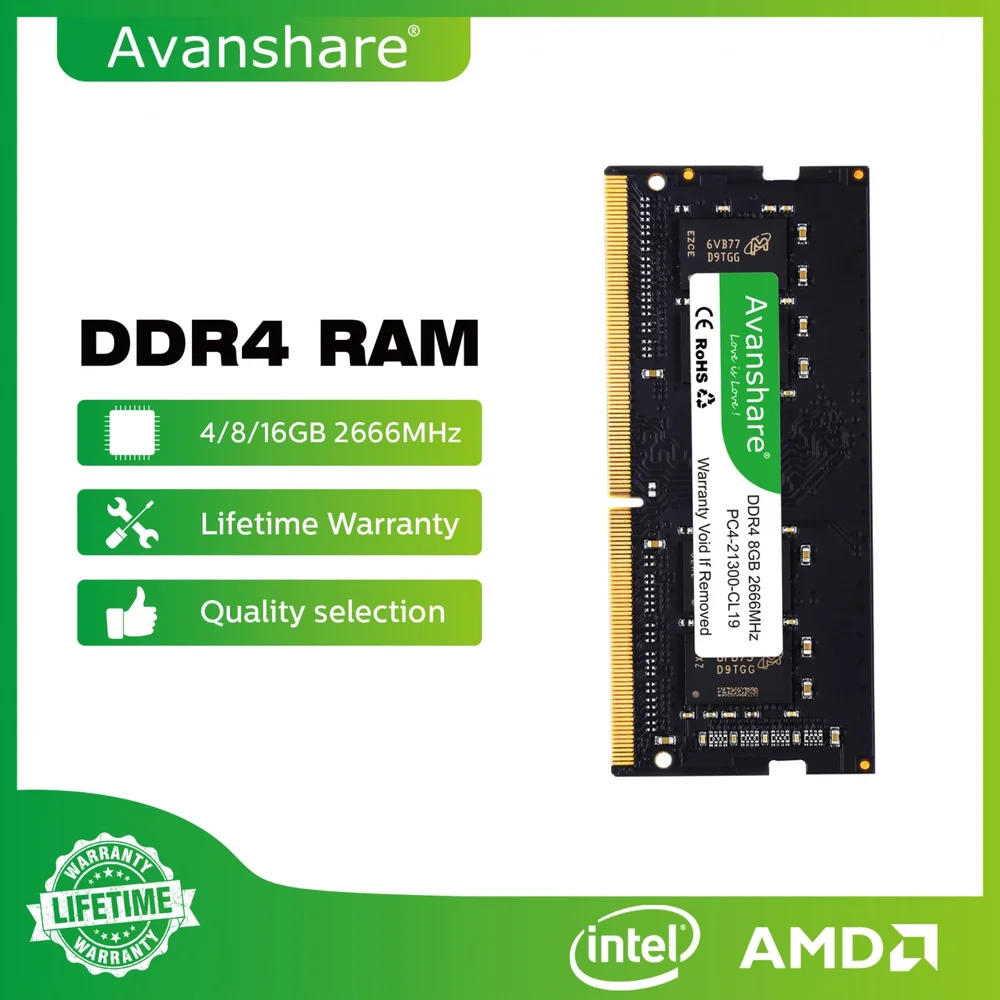 Imagem 4 de 5 do produto Memoria Para Notebook Ddr4 16gb 3200mhz Prosetup Avanshare