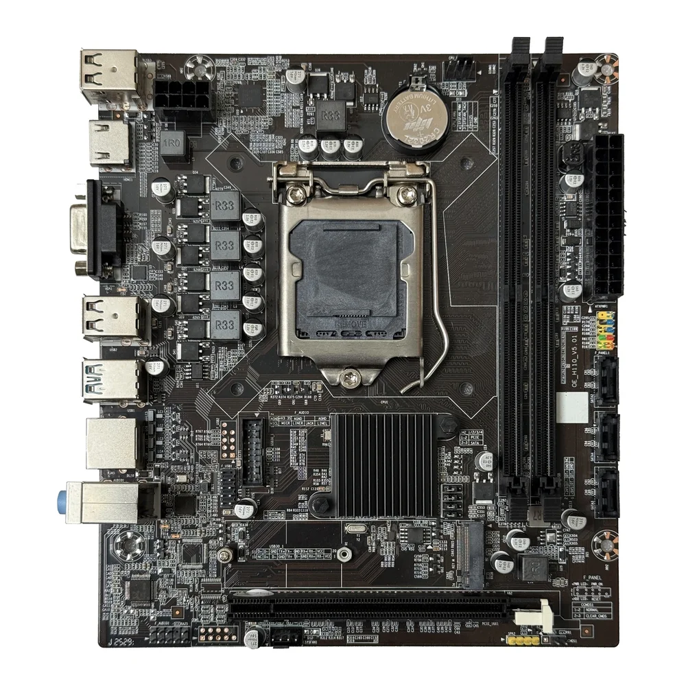 Placa Mãe 1151 6ª, 7ª, 8ª, 9ª Geração Bluecase H110 Bmbh110-d3hgu-m2r3bx, Ddr4 32gb, M2/NVME, HDMI, Vga, Preta