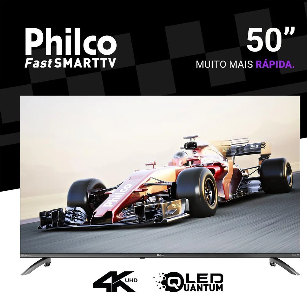 Imagem 3 de 5 do produto Smart Tv 50 Philco 4k Uhd Roku Tv Hdr10  P50crb