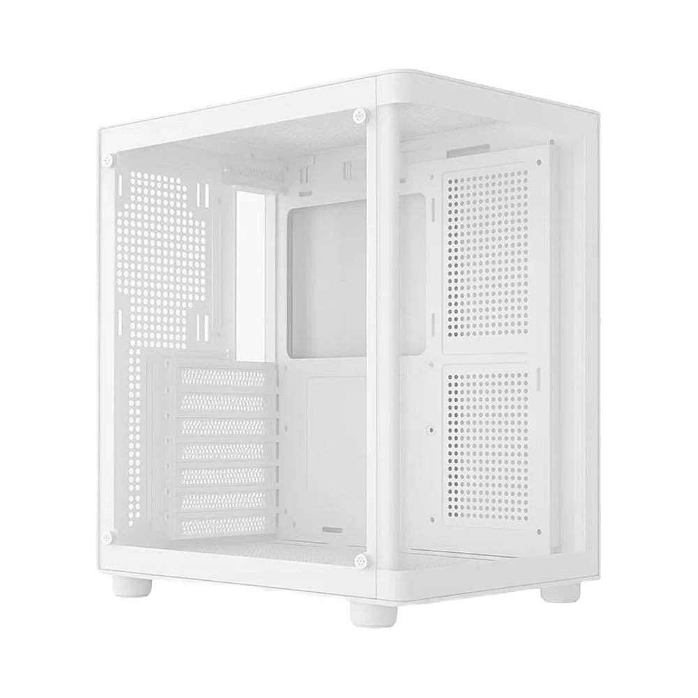 Gabinete Gamer Duex Curvo, Mid Tower, Branco, Sem Fonte, Sem Fans, Dxga250wh