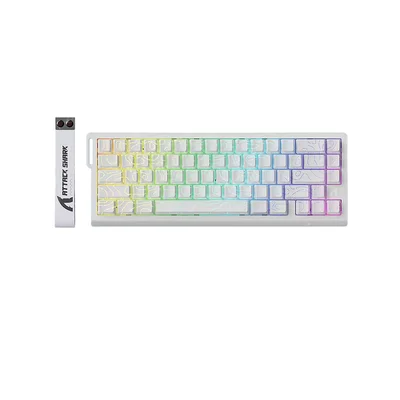 Teclado Attack Shark X68 Pro He Cor:branco