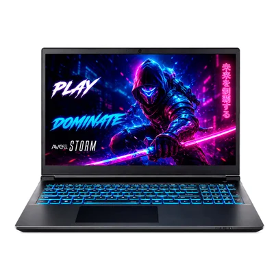 Notebook Gamer Avell Storm 450 R5-7640HS 16gb Ddr5 Nvme 512Gb Rtx 4050