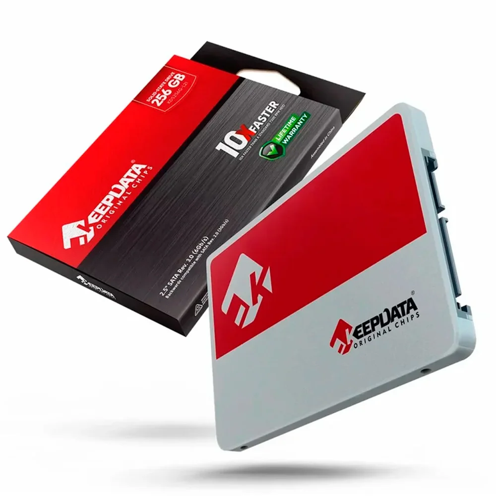 Hd SSD 256gb Keepdata, Sata Iii 6gb/s, Leitura 550mb/s, Gravação 500mb/s -  Kds256g-l21
