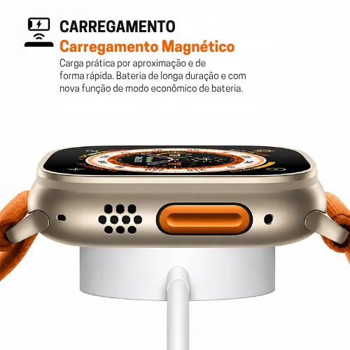 Smartwatch Revenger 49mm Relógio Inteligente Bluetooth Chamadas Tela HD Android iOS 8