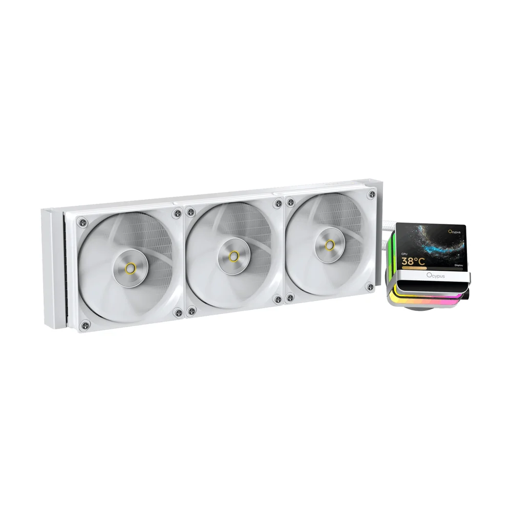 Water Cooler 360mm Ocypus Sigma L36 Pro Wh, ARGB, Display Lcd, White - Sigma-l36-wh3anwl00p-gl 7