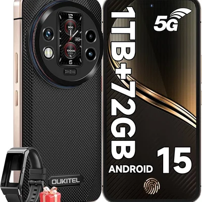 Smartphone Oukitel Wp200 Pro 5g 72gb Ram 1TB A Prova Dágua Preto