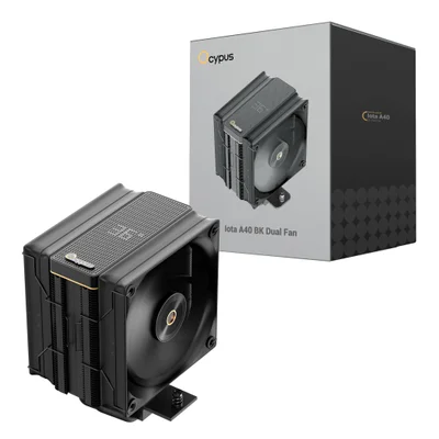 Air Cooler 120mm Ocypus Iota A40, Dual-fan, Digital, Black - Iota-a40-bk2nnwd00x-gl