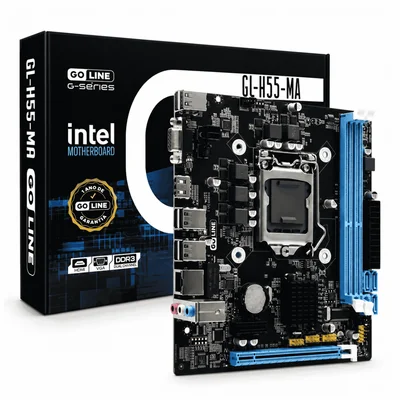 Placa Mãe Goline Gl-h55-ma Intel LGA  1156 Ddr3 Vga HDMI