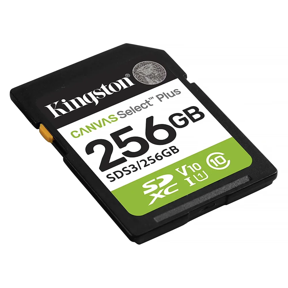 Cartão De Memória Micro Sd Kingston Canvas Select Plus 256gb 100mbs - Sdcs3/256gb