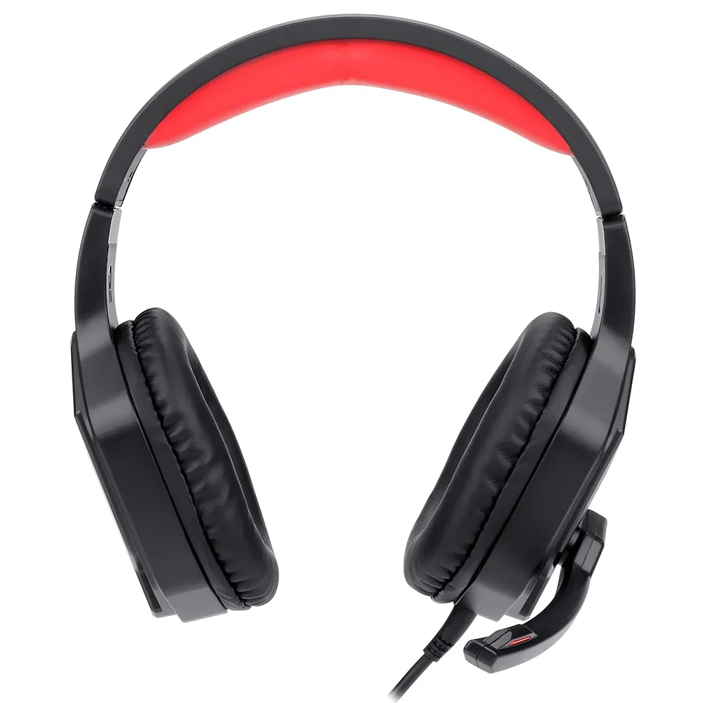 Imagem 2 de 3 do produto Fone Gamer Redragon H220 Themis LED / Com Fio - Preto / Vermelho
