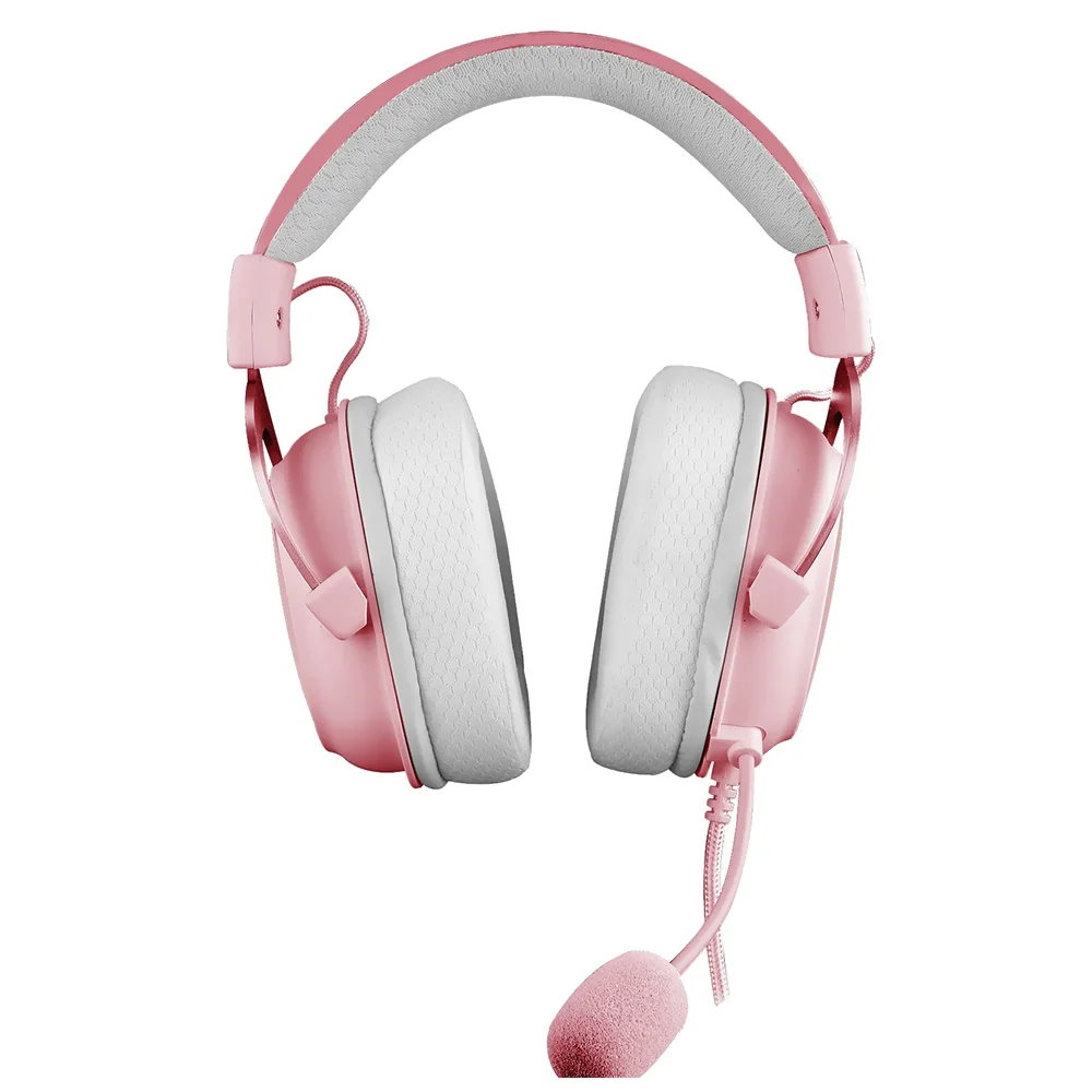 Imagem 2 de 3 do produto Fone Gamer Redragon H510p-RGB Zeus X RGB / Com Fio - Rosa
