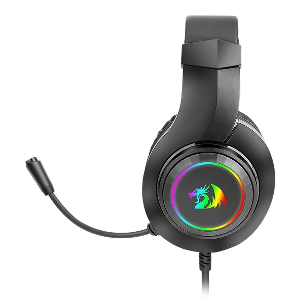 Imagem 3 de 4 do produto Fone Gamer Redragon H260RGB Hylas RGB / Com Fio - Preto