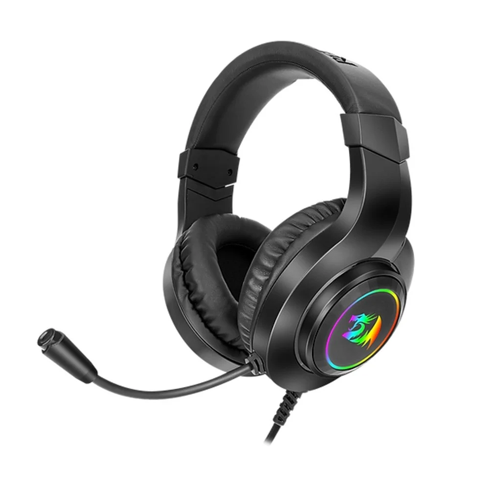 Imagem 4 de 4 do produto Fone Gamer Redragon H260RGB Hylas RGB / Com Fio - Preto