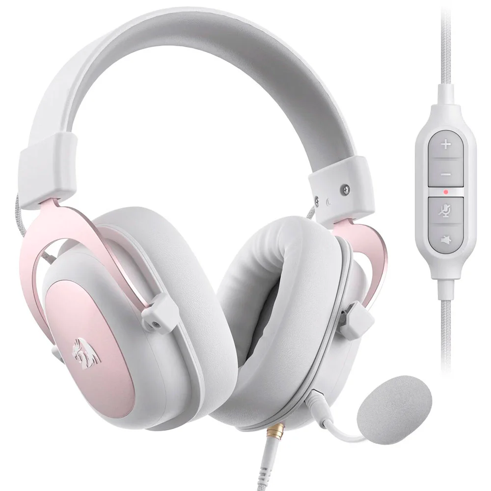Imagem 3 de 3 do produto Fone Gamer Redragon H510w Zeus 2 / Com Fio - Branco