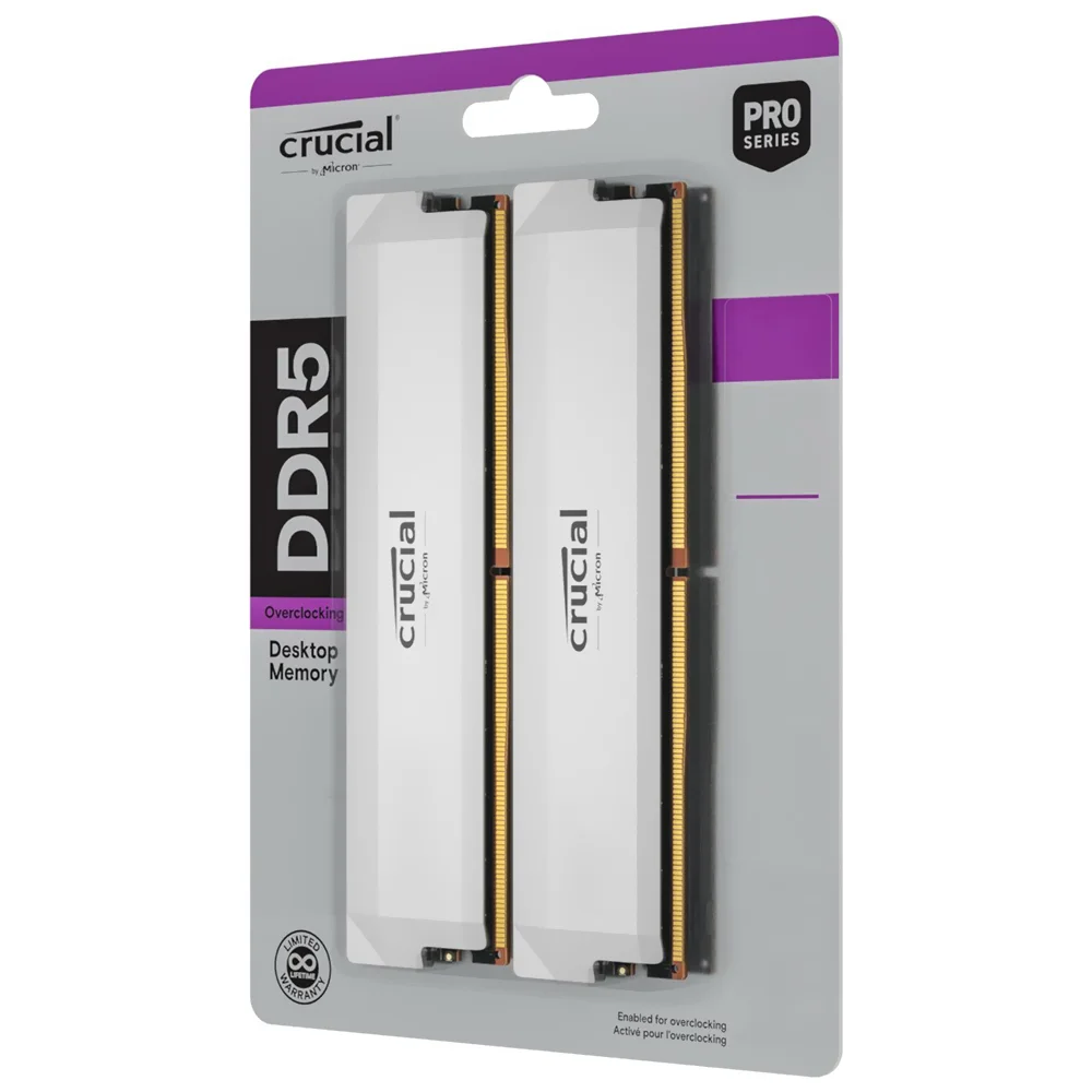 Placa de vídeo Crucial DDR5-6400 2x16GB — foto 1 de 2