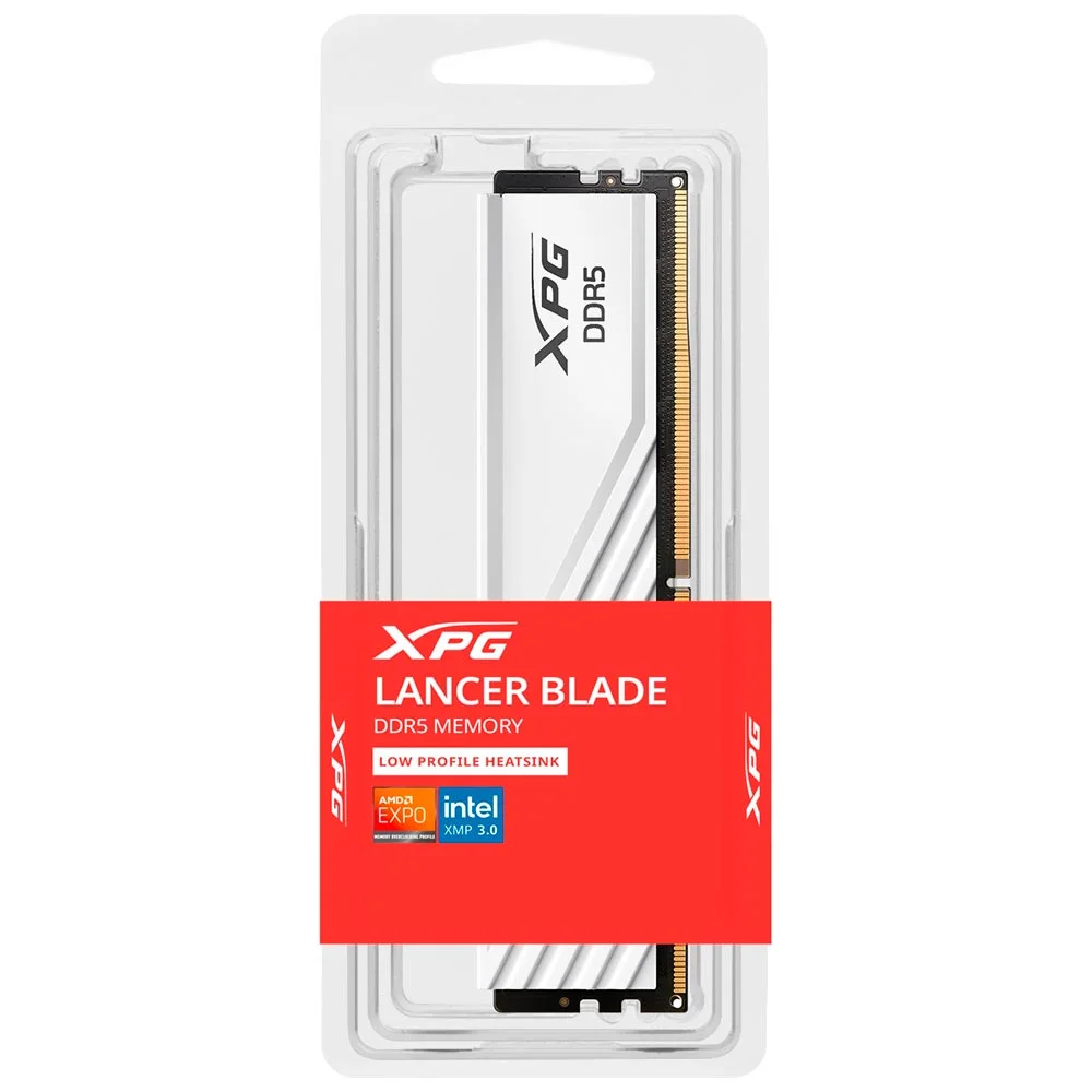 Imagem 2 de 3 do produto Memória Ram Adata Xpg Lancer Blade Ddr5 16gb 6000mhz Ax5u6000c4816g-slabwh Branco Alta Performance Overclocking Gaming