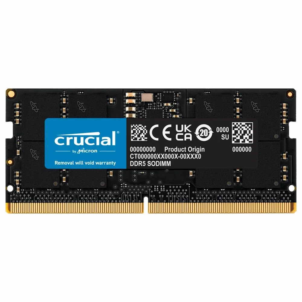 Placa de vídeo Crucial DDR5-4800 2x8GB SO-DIMM — foto 1 de 3