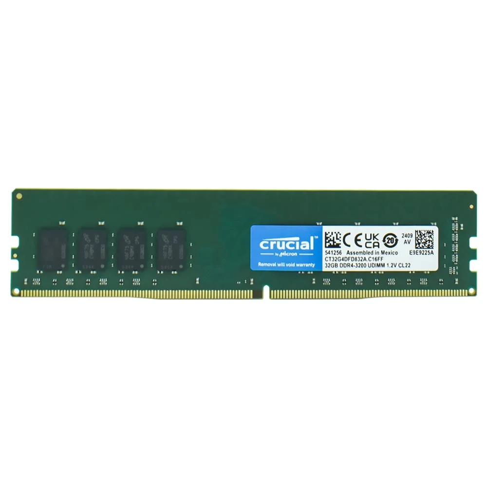 Placa de vídeo Crucial DDR4-3200 1x32GB — foto 1 de 3