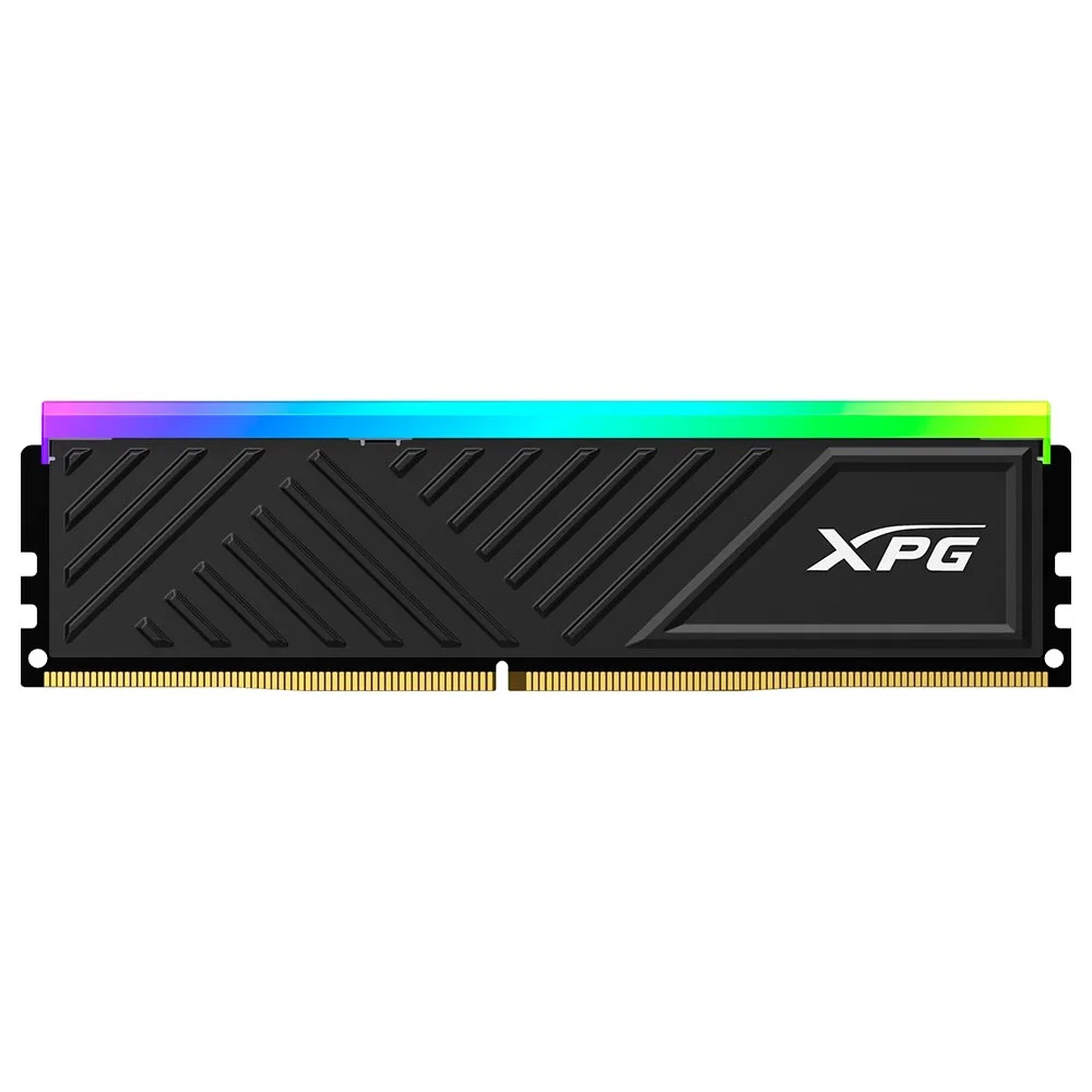 Memória Ram Adata Xpg Spectrix D35g Ddr4 16gb 3200mhz Ax4u320016g16a-sbkd35g RGB Preto Alta Performance Gamer Overclocking