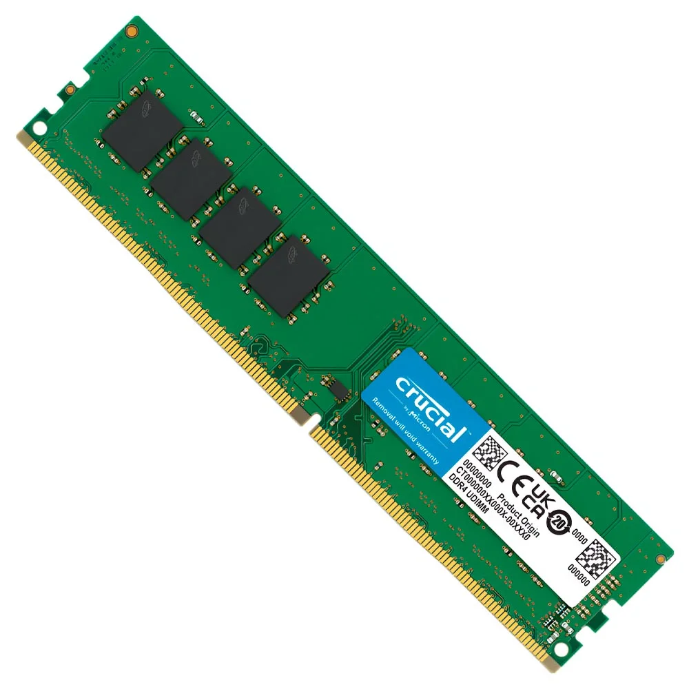 Memória Ram Crucial Ddr4 16gb 3200mhz Ct16g4dfra32a 288-pin Dimm PC4-25600 Cl22 Alta Performance Gaming Upgrade