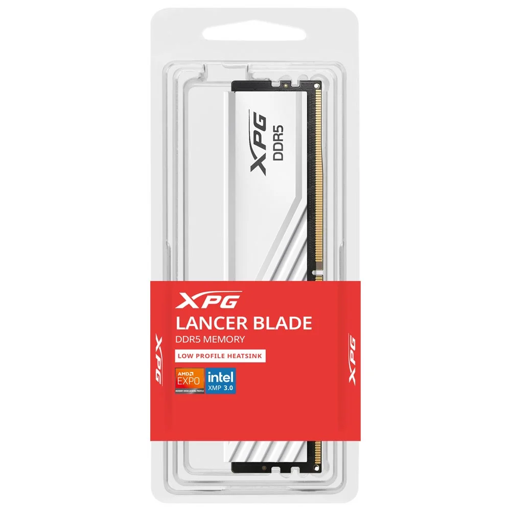 Memória Ram Adata Xpg Lancer Blade Ddr5 16gb 5600mhz Ax5u5600c4616g-slabwh Branco Alto Desempenho Gaming Overclocking Memória Ram Adata Xpg Lancer Blade Ddr5 16gb 5600mhz Ax5u5600c4616g-slabwh Branco Alto Desempenho Gaming Overclocking
