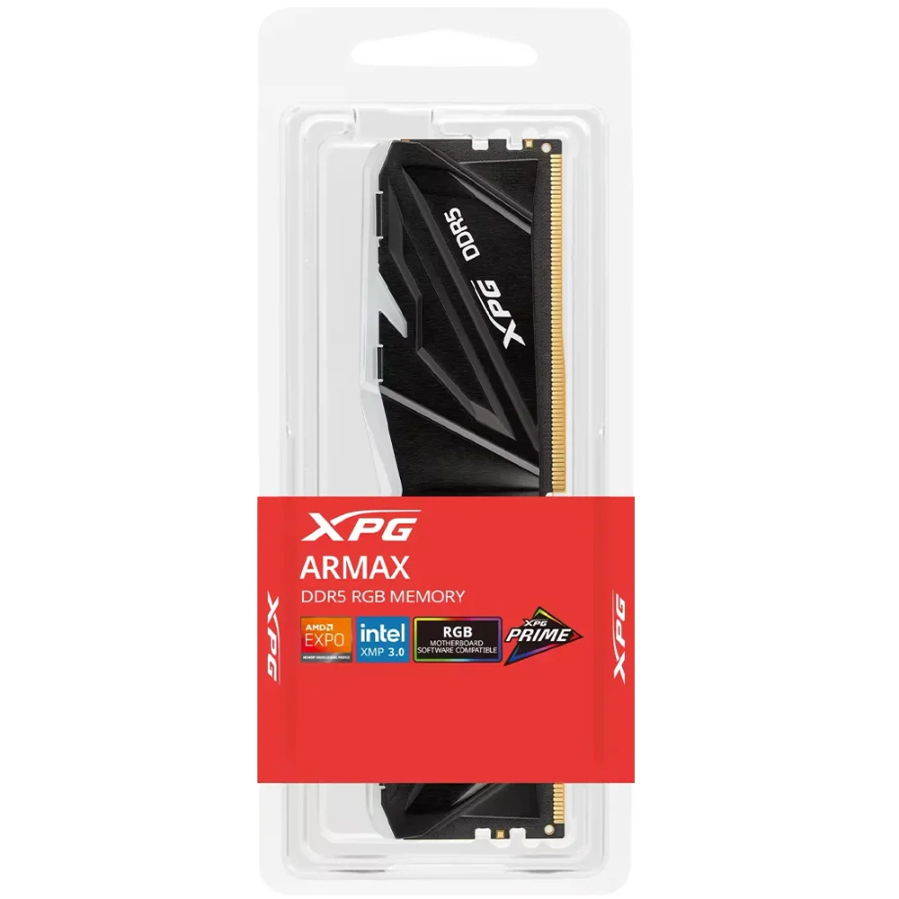 Memória Ram Adata Xpg Armax Ddr5 5600mhz 16gb Ax5u5600c4616g-samrbk RGB Preto Alta Performance Gaming Overclocking