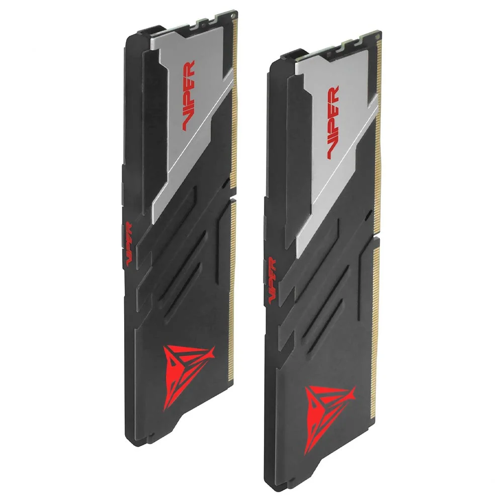Memória Ram Patriot Viper Venom Ddr5 32gb (2x16gb) Pvv532g740c36k 7400mhz Preto Prata Alta Performance Overclocking Gaming