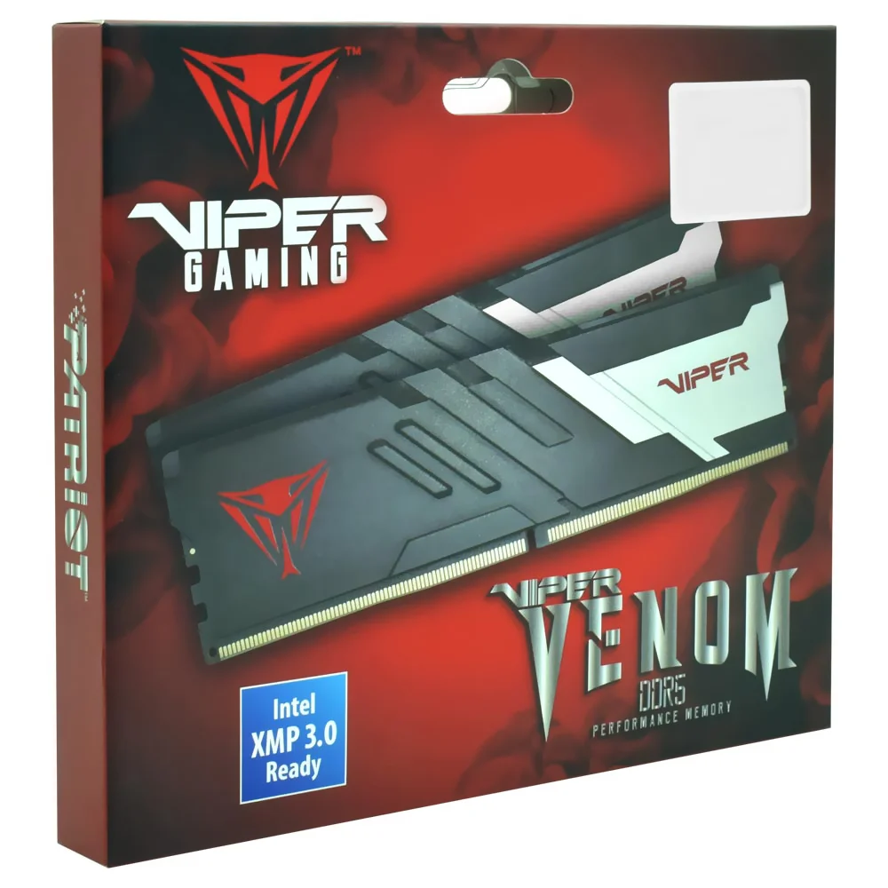 Imagem 3 de 3 do produto Memória Ram Patriot Viper Venom Ddr5 32gb (2x16gb) Pvv532g740c36k 7400mhz Preto Prata Alta Performance Overclocking Gaming