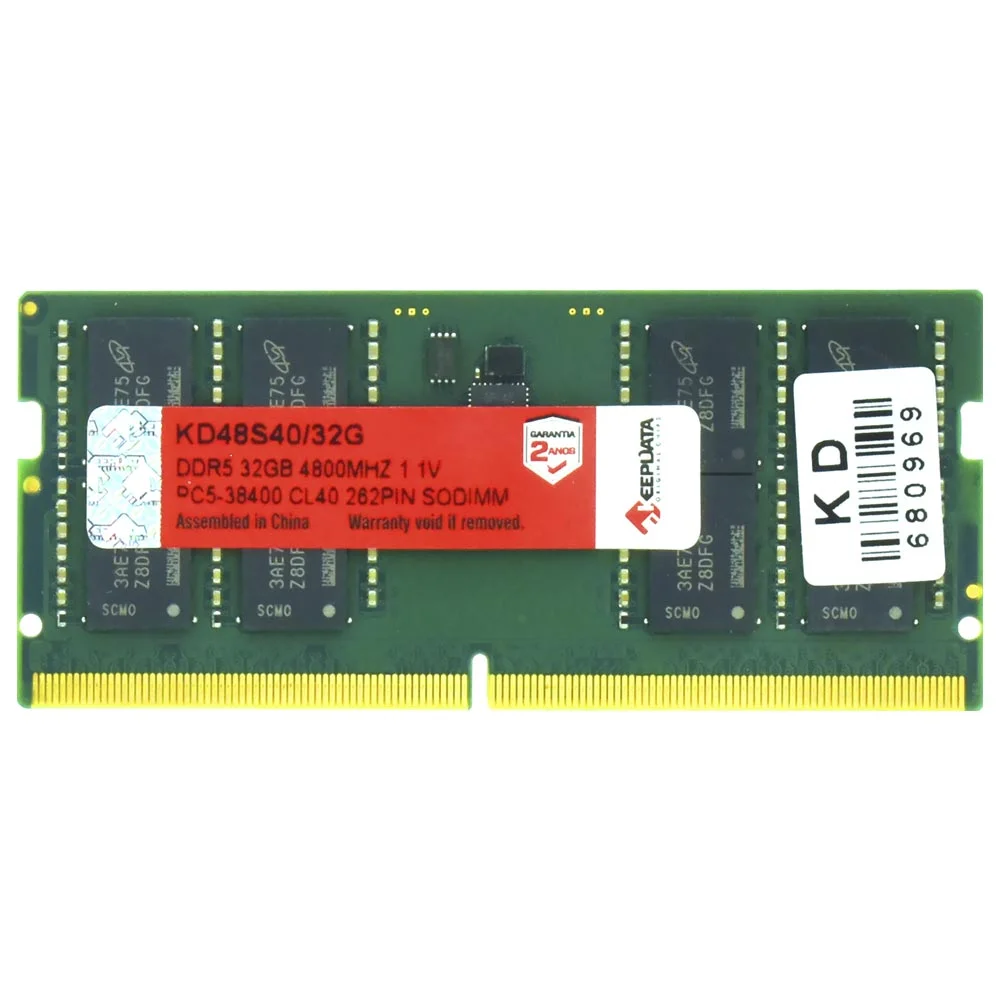 Memória Ram Notebook Keepdata Ddr5 32gb 4800mhz Kd48s40/32g So-dimm 1.2v Alta Performance Gaming Upgrade