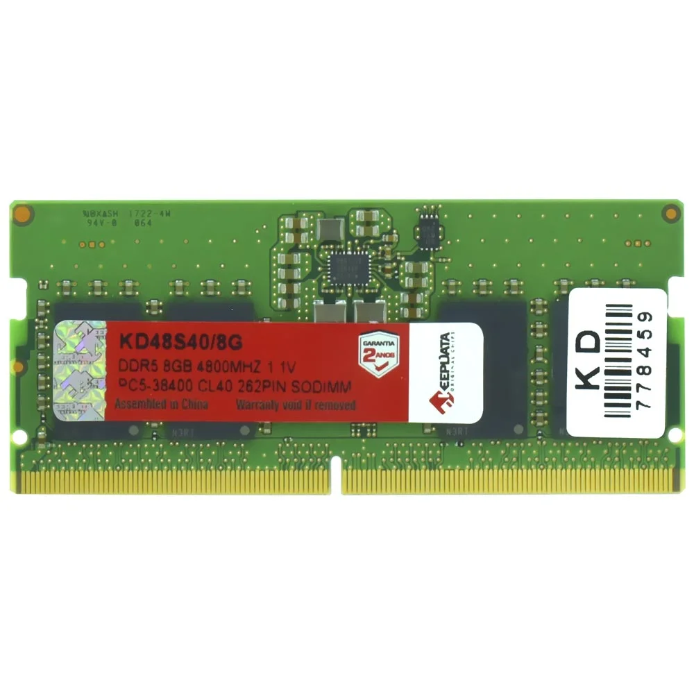 Placa de vídeo Keepdata DDR5-4800 1x8GB SO-DIMM — foto 1 de 3