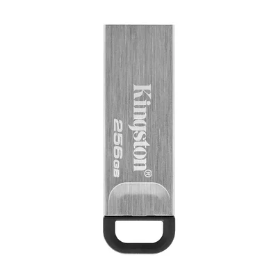 Pendrive Kingston 256gb Usb 3.2 Dtkn/256gb Prata Alta Velocidade Transferência Rápida Armazenamento Portátil