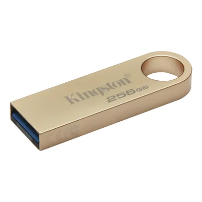 Pendrive Kingston Datatraveler Se9 G3 256gb Usb 3.2 Dtse9g3/256gb Dourado Alta Velocidade Portátil Compacto Metalizado