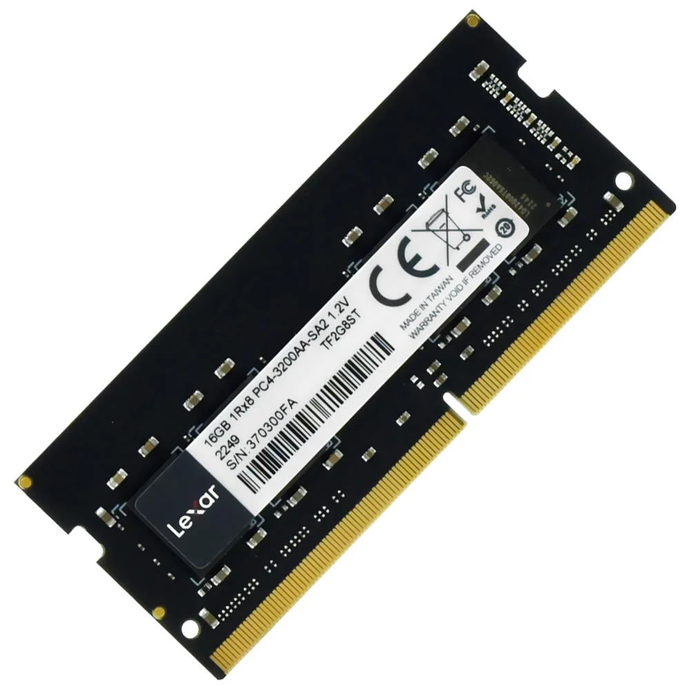 Memória Ram Notebook Lexar Ddr4 16gb 3200mhz Ld4as016g-b3200gsst So-dimm Alta Performance Dual Channel 1.2v Memória Ram Notebook Lexar Ddr4 16gb 3200mhz Ld4as016g-b3200gsst So-dimm Alta Performance Dual Channel 1.2v