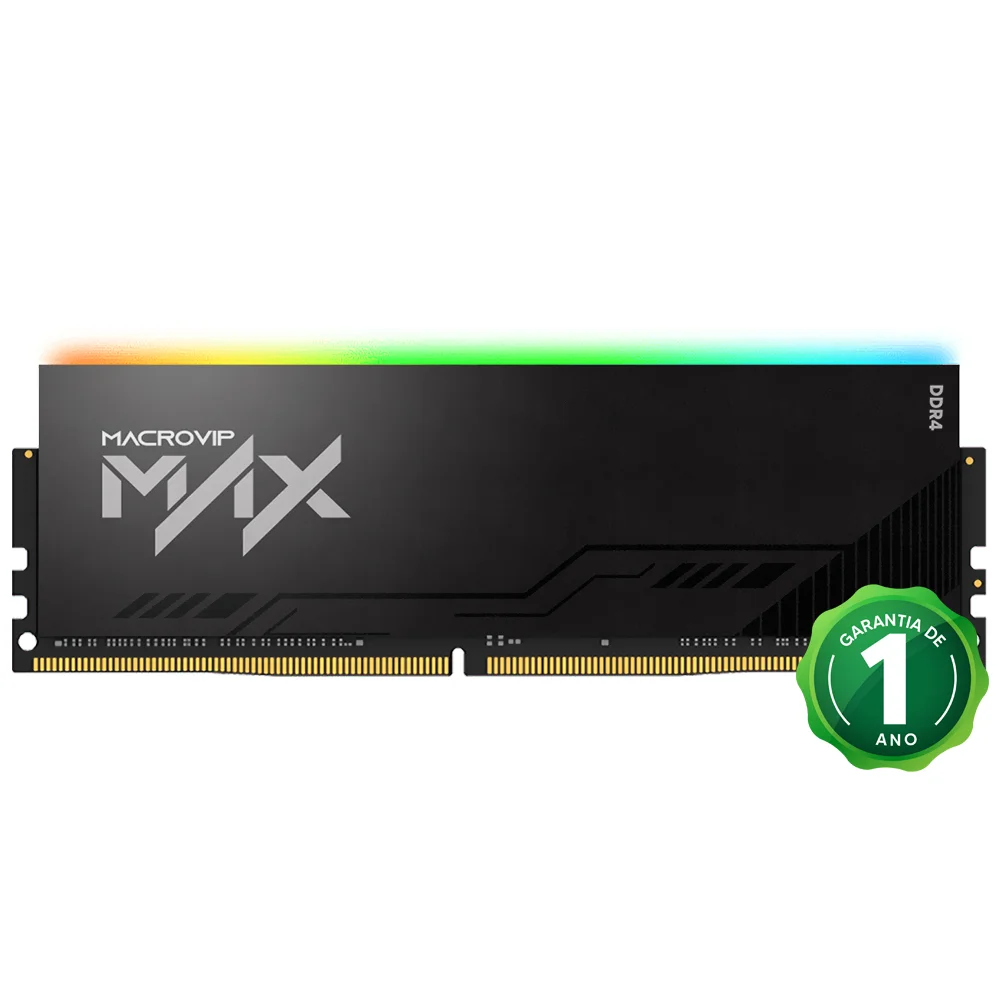 Imagem 2 de 2 do produto Memória Ram Macrovip Max Xmp Ddr4 16gb 3200mhz RGB - Mvx32n16/16r