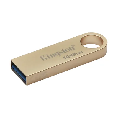 Pendrive Kingston Datatraveler Se9 G3 128GB Usb 3.2 Dtse9g3/128GB Dourado Alta Velocidade Portátil Compacto Metal Resistente