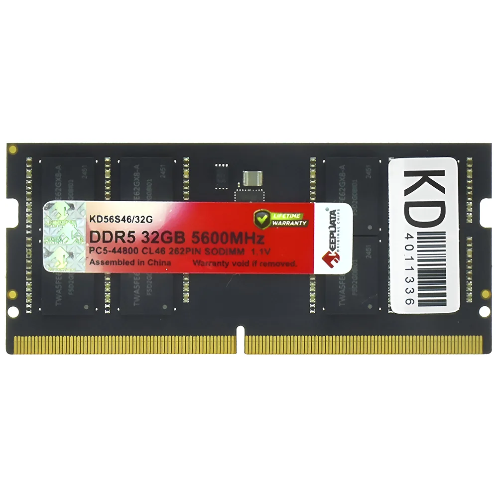 Placa de vídeo Keepdata DDR5-5600 1x32GB SO-DIMM — foto 1 de 3