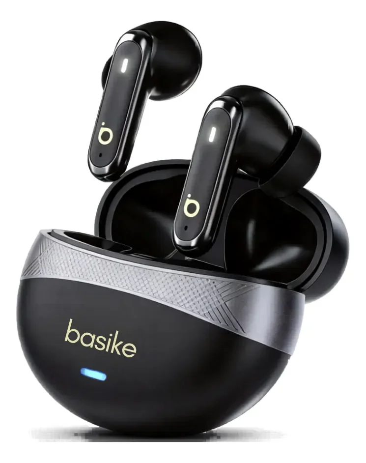 Basike Fone De Ouvido Sem Fio Bluetooth Tws Com Cancelamento De Ruido, Bateria De 40 Horas De Duração