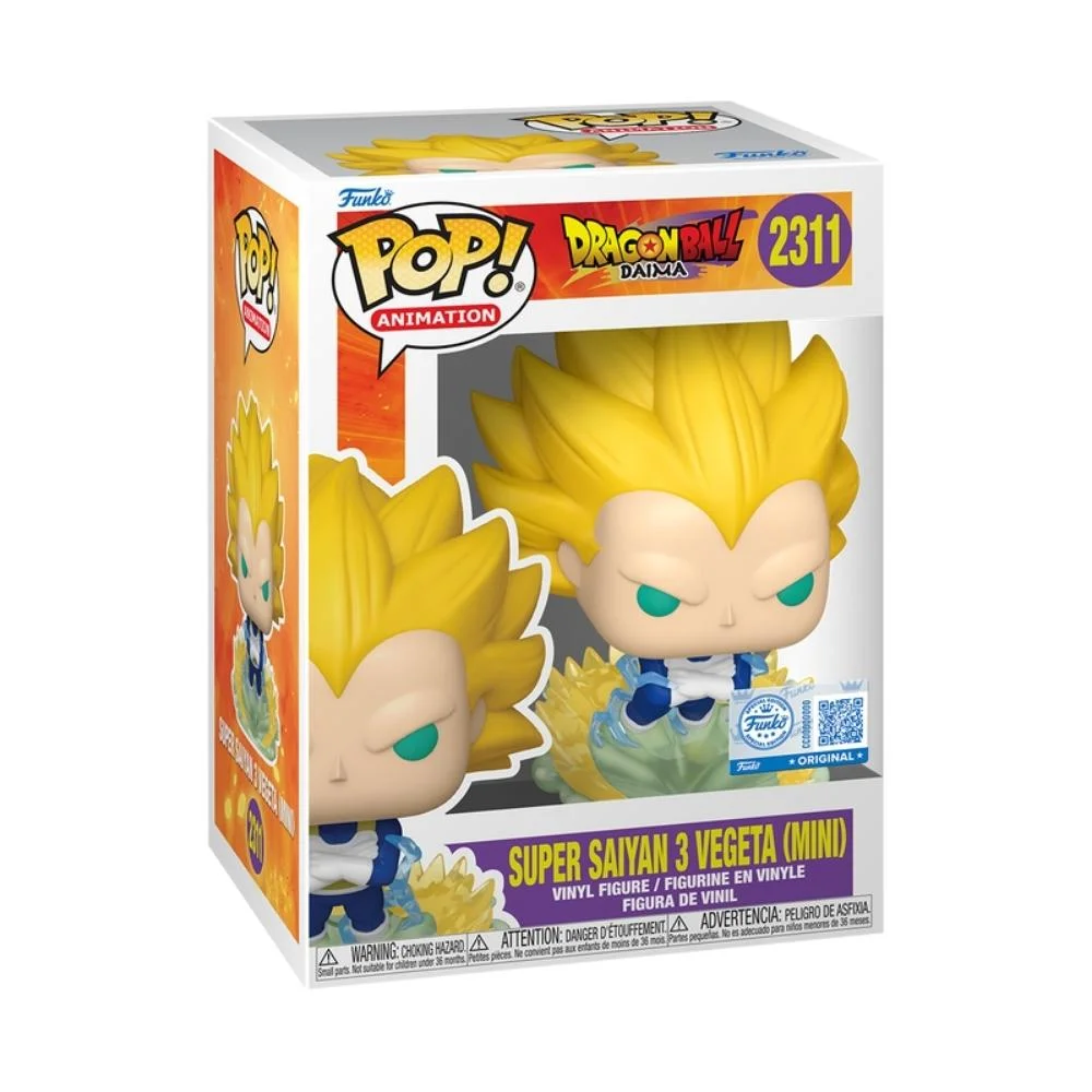 Imagem 3 de 3 do produto Boneco Funko Pop! Exclusivo Dragon Ball Daima - Super Saiyajin 3 Vegeta
